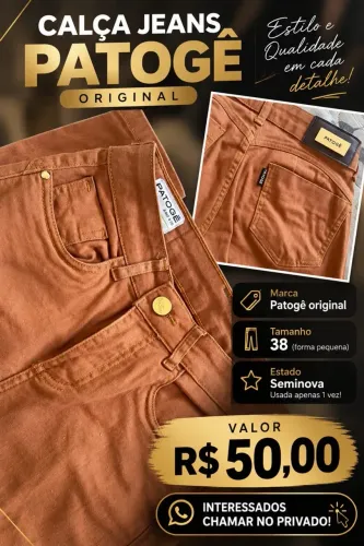 Calça jeans original patogê