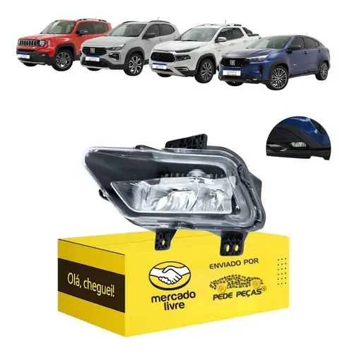 Farol Milha Auxiliar Cibie Jeep Renegade 2022 2023 A 2026 Le Cristal