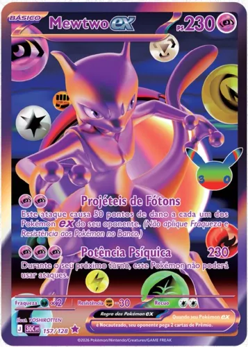 Cards pokémon Mewtwo Futurista