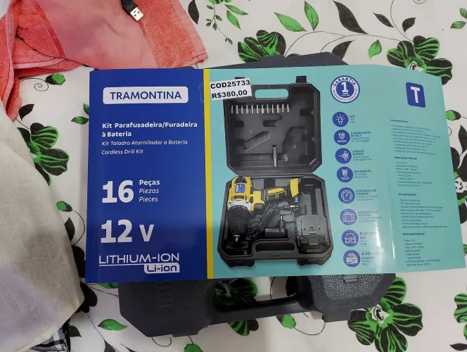 Kit Parafusadeira/Furadeira Tramontina<br>Tem nota fiscal <br>