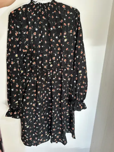 Vestido preto floral boho tamanho gg shein