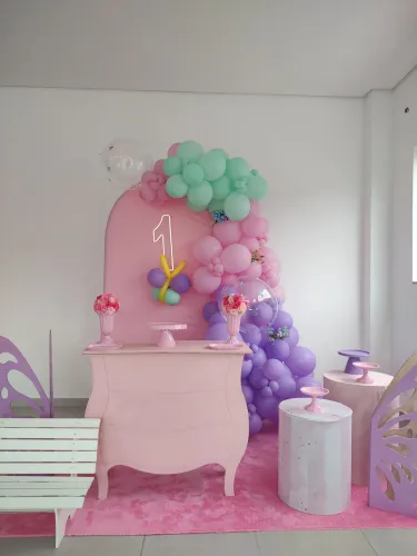 Decoração de festa jardim das borboletas 