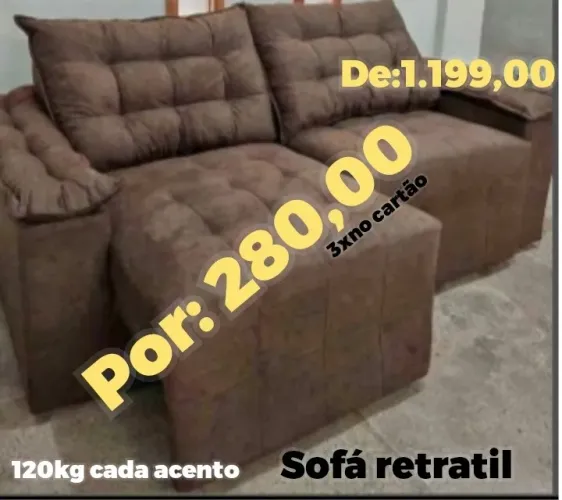 Sofá retrátil (BLACK TOTAL)