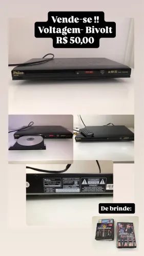 Vendo DVD Philco - Em perfeito estado 