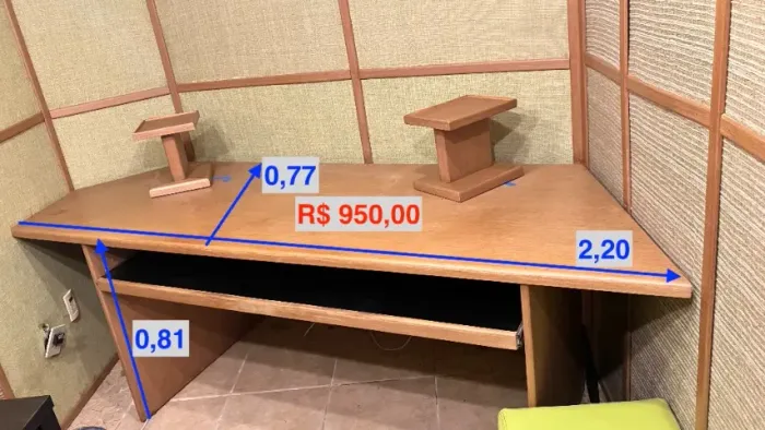 Mesa - bancada - para home estudio-Estudio de Gravação