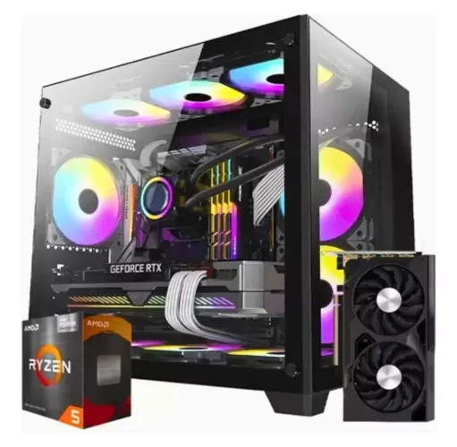 PC Gamer ryzen7 5700x Rtx 4060+ monitor curvo acer 240hz teclado/ mouse