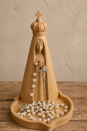 Porta terço Nossa Senhora Aparecida