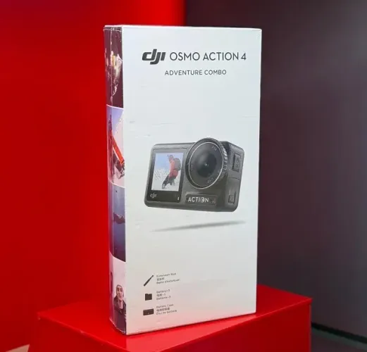 DJI Camera Osmo Action 4 - Adventure Combo - Produto Novo, Lacrado com Garantia