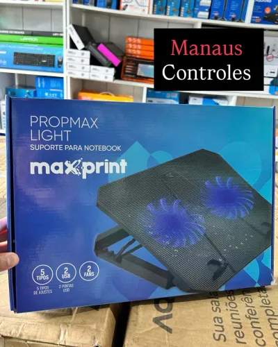 Suporte de Notebook MaxPrint PropMax Light com 2 Fans e 5 Níveis de Ajuste