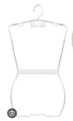 Cabide acrílico de corpo feminino
