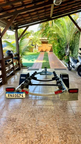 Carretinha Free Hobby Galvanizada + Berço com 12 roldanas 