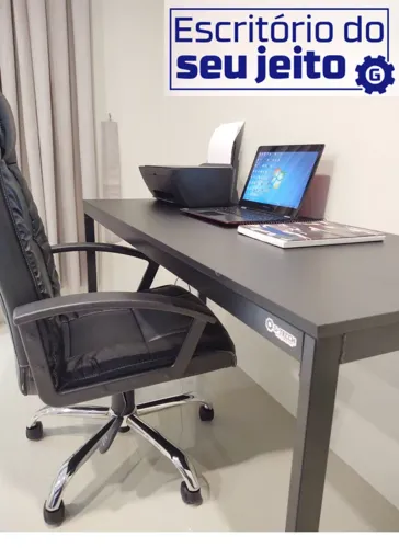 Mesa de Estudo Reforçada 1,5m NOVA Birô Industrial Multiuso Computador Notebook Escritório