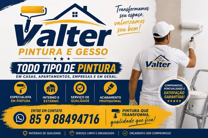 Pintor profissional Valter
