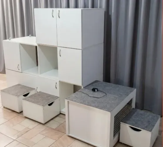 Conjunto de casas para gato