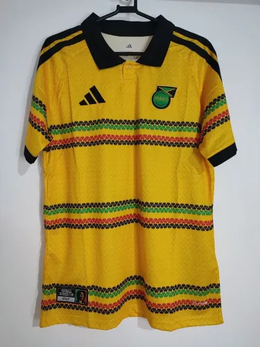 Camisa da Jamaica Amarela Masculina 2026 Especial Bob Marley Camisa de Time Lançamento 26