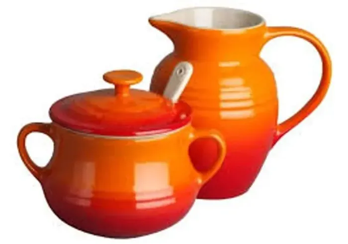 Kit Breakfast Açucareiro Colher & Jarra Volcanic Le Creuset