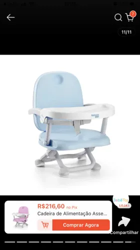 Cadeirinha de alimentação bebê