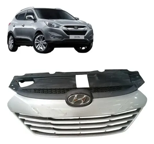 Grade Superior Parachoque Dianteiro Hyundai Ix35 2014 A 2016 Branco Brilhante