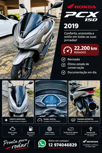 PCX PRATA 2019