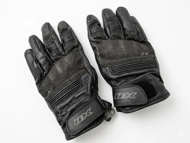 Luva Moto X11 Urban Couro De Cabra Jeans Motociclista  Tamanho G