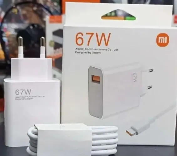 Carregador tipo C xiami 67w novo entregamos