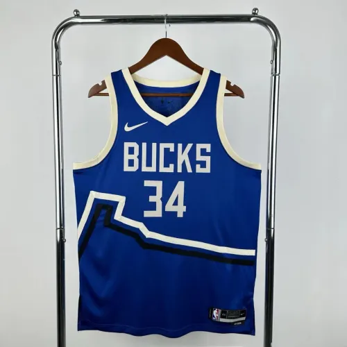 Regata basquete NBA Milwaukee Bucks Antetokounmpo número 34