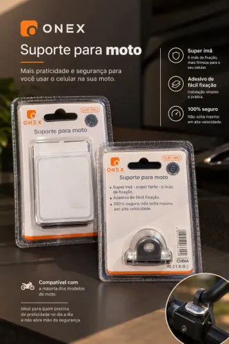 Suporte de retrovisor para celular - Novo