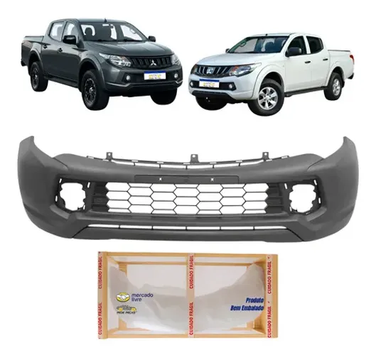 Parachoque L200 Triton 2023 2022 2021 2020 2019 18 17 Preto Preto