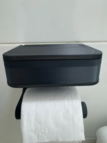 Suporte Papel Higiênico 2 em 1 com Gaveta Secreta