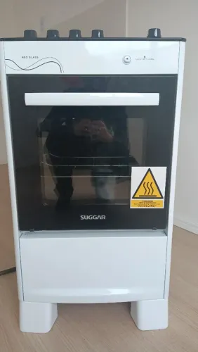 Fogão Neo Glass 4 Queimadores Branco Bivolt - Suggar