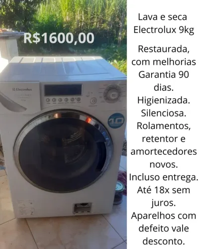 Lava e seca Electrolux 9kg
