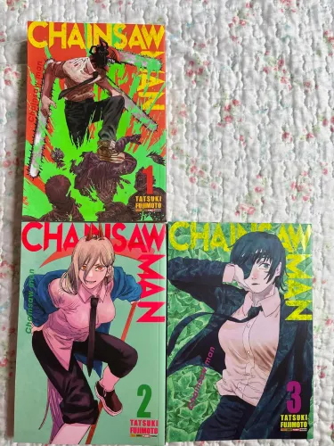 Chainsaw man volume 1,2 e 3