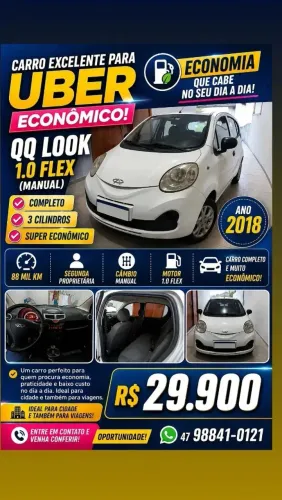 Chery QQ 1.0 Look FL 12v/1.0 12V Flex 5P 2018