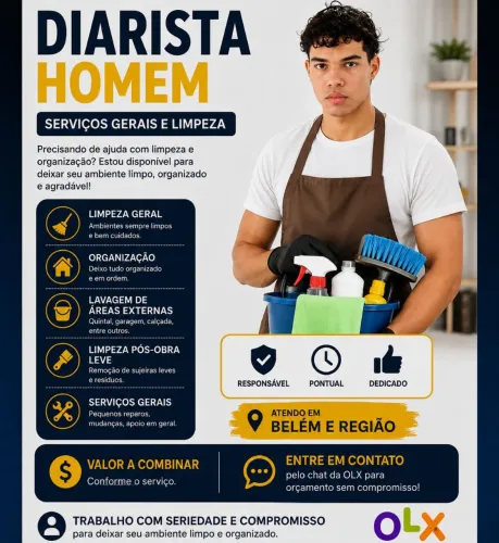 Diarista homem