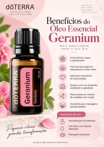 Oleo essencial Gerânio doTERRA 15ml