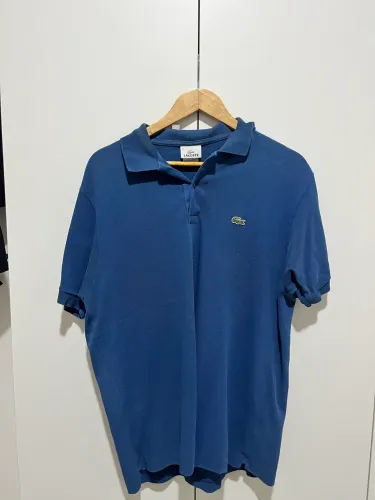 Camisa polo Lacoste azul ORIGINAL
