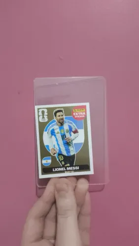 Lionel Messi Extra Sticker Ouro Original - Edição Lendária para Colecionadores