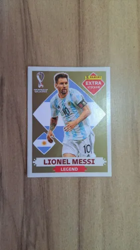 Figurinha Legend da Copa do Mundo de 2022, Lionel Messi (versão gold)