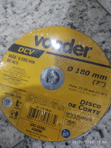 Disco de corte 7"