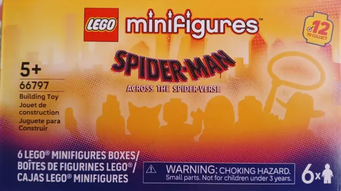 LEGO Minifigures Spider-Man: Across the Spider-Verse - Caixa com 6 Minifiguras (66797) - L