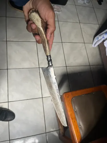 Faca aço Damasco