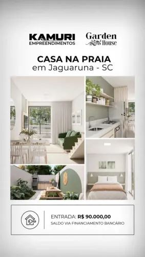 Imóvel para venda tem 68 metros quadrados com 2 quartos em Camacho - Jaguaruna - SC