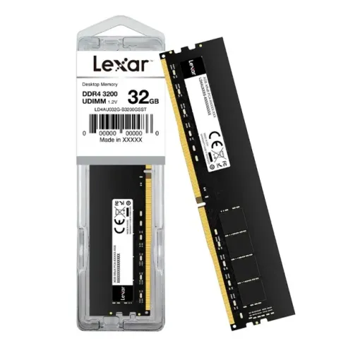 Memória Lexar 32GB DDR4 3200MHz UDIMM CL22 1.2V - LD4AU032G