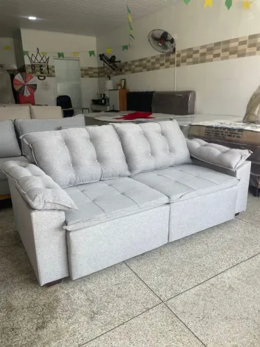 Sofá Retrátil e Reclinável Luxo 
