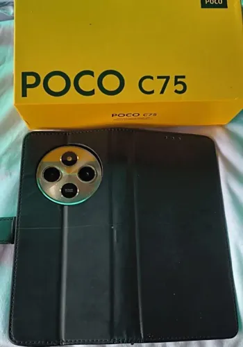 celular poco c75 com 256gb de armazenamento. aparelho usado em excelente estado