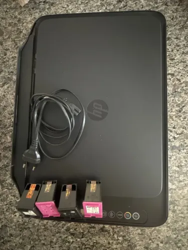 Impressora Multifuncional HP Wi-Fi + Cabo + 4 Cartuchos