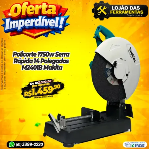 Policorte 1750w Serra Rápida 14 Polegadas M2401B Makita