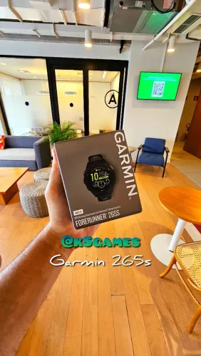 Garmin Forerunner 265s - Preto Lacrado - RETIRE NO ESCRITÓRIO ABC SP