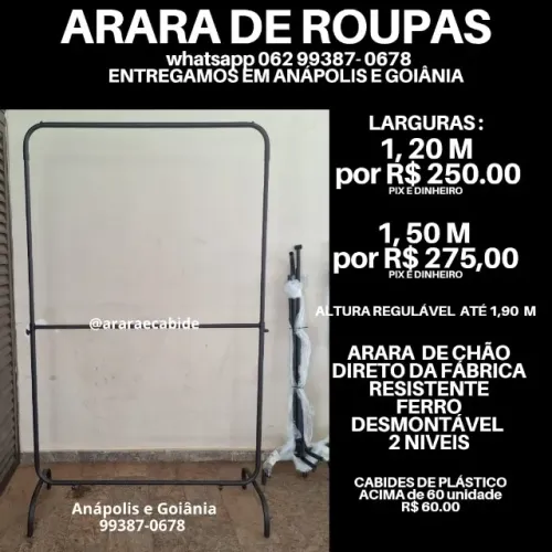 Arara de roupas em Anápolis