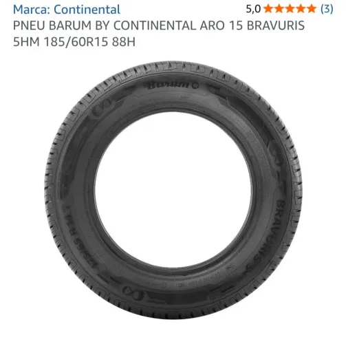 2 PNEUS BARUM BY CONTINENTAL ARO 15 BRAVURIS 5HM <br>